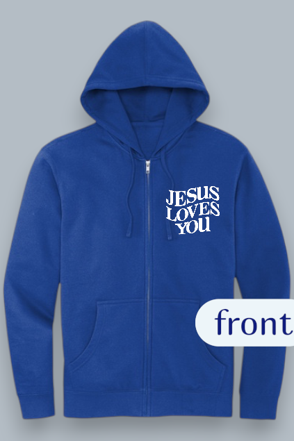 Jesus Loves You Zip up