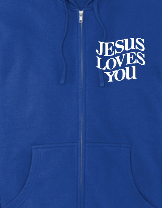 Jesus Loves You Zip up